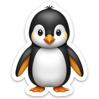 Pinguino con ropa de dormir sticker