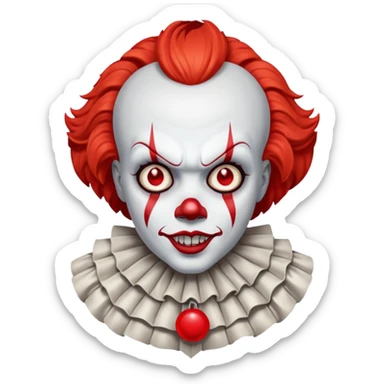 Pennywise faisant les lumières mortes sticker