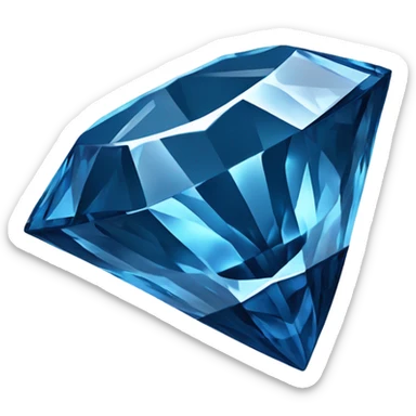 Blue diamond sticker