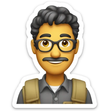 eduardo the developer inviting to a meet to know about or services of development at koudrs sticker