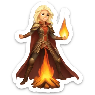 Aelin galathynius with fire sticker