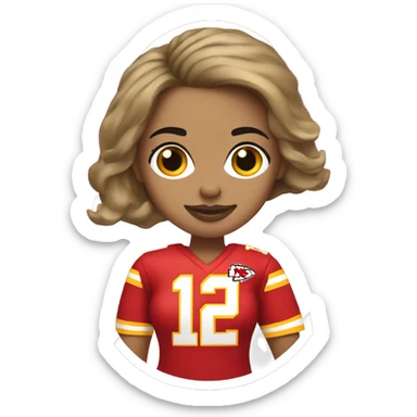 Kansas City Chiefs woman sticker