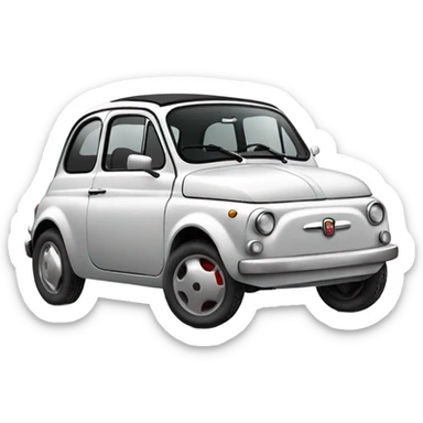 Auto fiat 500 sticker