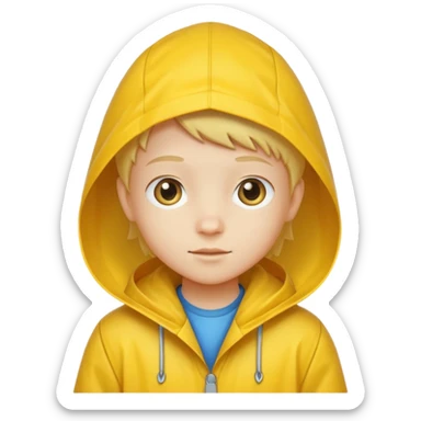 Raincoat Kid sticker