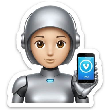 Create for me an image or emoji when an AI comes & changes the world of search engines. Emoji should be look like realistic. sticker