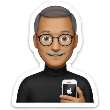 create a founder mode emoji like steve jobs

 sticker