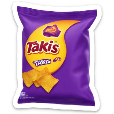 Purple takis bag sticker