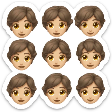 4 Compañeras, una morena 6 tres rubias sticker