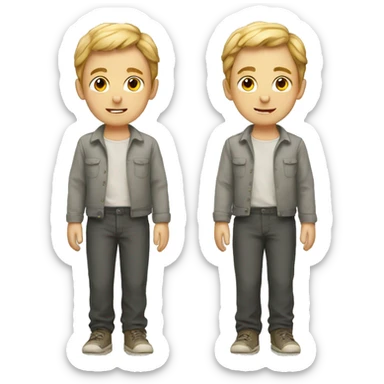 Boy with Slips sticker