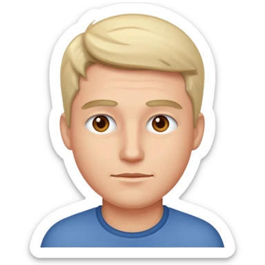 indoor portrait of a man sticker