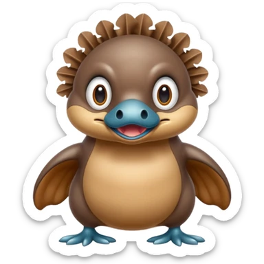 Angry platypus sticker
