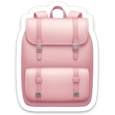 light pink backpack  sticker