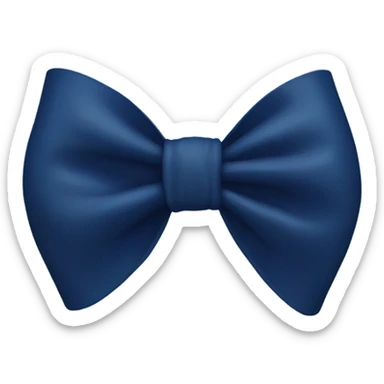 A bow in the colour navy blue sticker