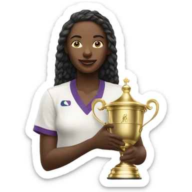 Women’s Wimbledon trophy noirette sticker