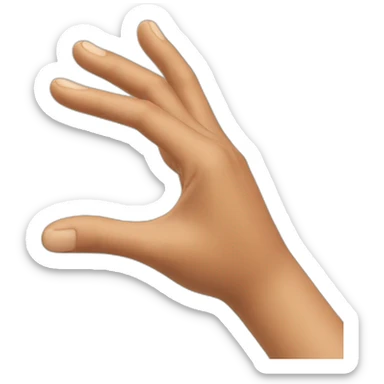 people greeting with his hand sticker