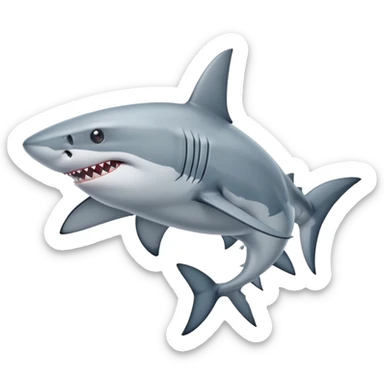 Un. Tiburón con piernas de humano. sticker