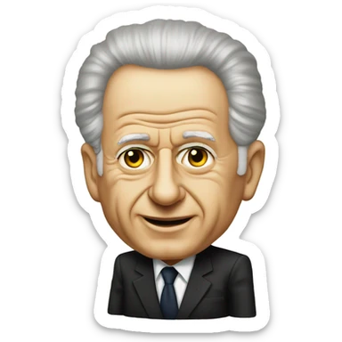 Yitzhak Rabin president of israel sticker