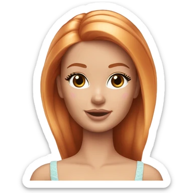 Beautiful Barbie ginger fair skin sticker