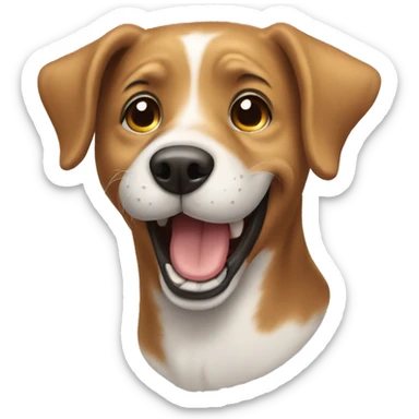 Happy dog sticker