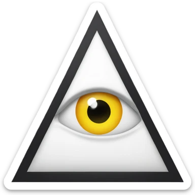 Triangle with eye in the middle sticker