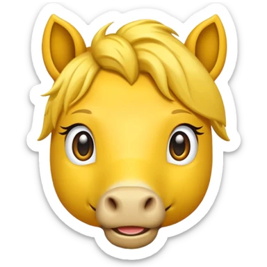 Faça um emoji de cavalo marinho  sticker