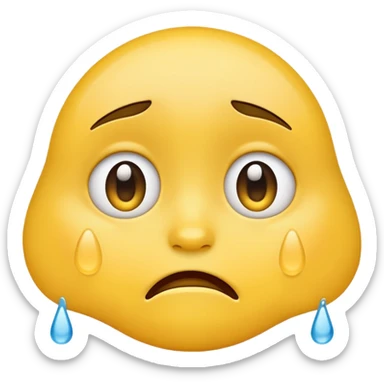 Emotional face emoji sticker