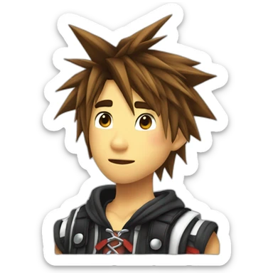 Sora Kingdom Hearts sticker