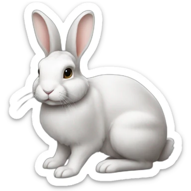rabbit-lopear-gray-fullbody-lop sticker