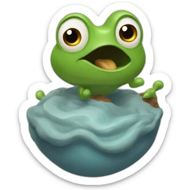 Caca courant sur des ti sticker