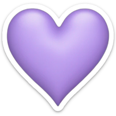 Lavender color-heart sticker