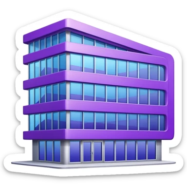 make a prple builidn gcommecial building sticker
