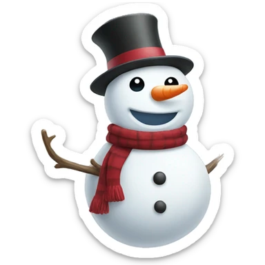 Snowman sticker