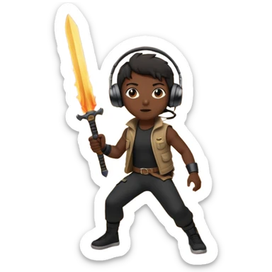 🖤🔥💣👤🧨🎧⚔️🏙️ sticker