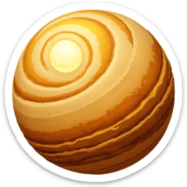 dune planet sphere sticker