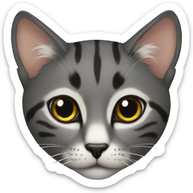 Cat therian black sticker