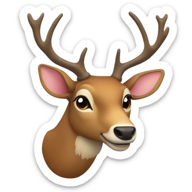 Deer sticker