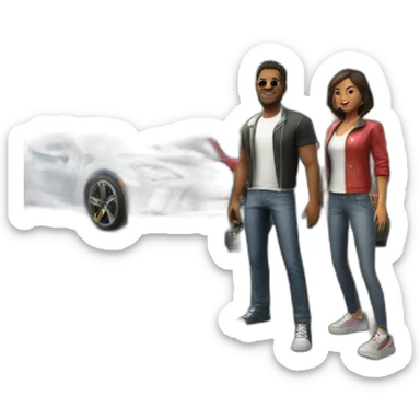 The crew 2 pochette jeu sticker