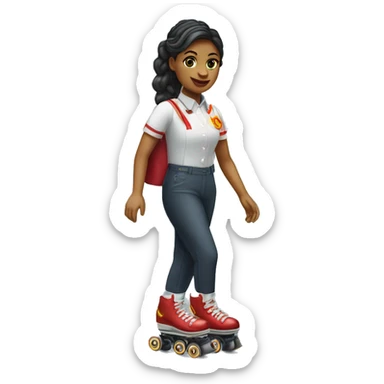 McDonald's waitress o roller skates sticker