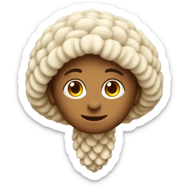 Coquille avec boucle d’oreille dedans  sticker