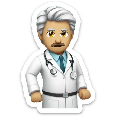 Doctor unhappy  sticker
