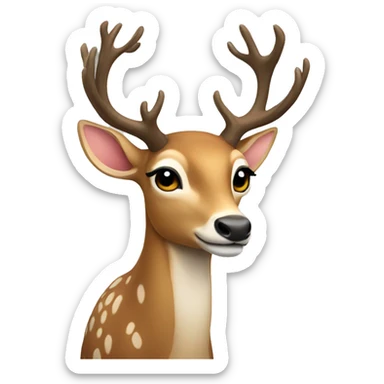 elegant deer sticker