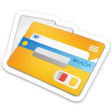 stack of 3 bank cards with MADA logo sticker