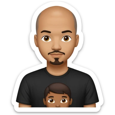 Chico DeBarge (b.1966) with dark brown hair sticker