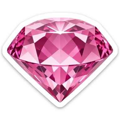 Pink diamond emoji sticker