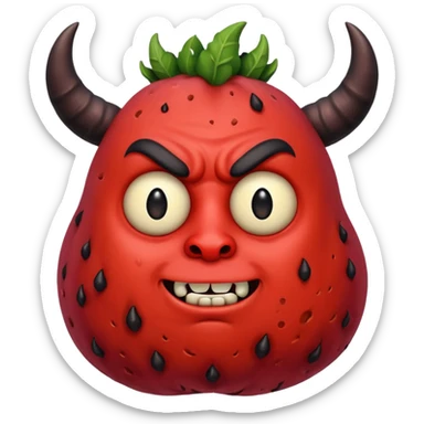 devil fat patato sticker