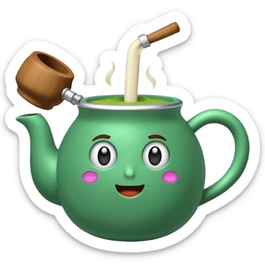 Mate com a cuia roxa sticker