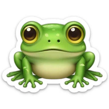 cute little frog sticker