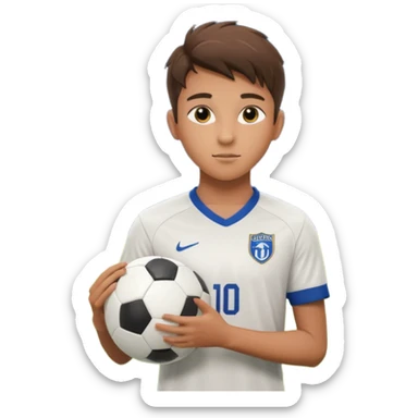 19–20 year old soccer player on field, focused look, stadium lights, cinematic, realistic ⚽ sticker