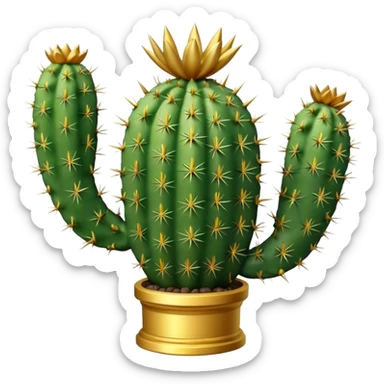 golf trophy shaped like cactus sticker