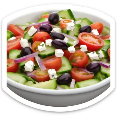 Greek salad sticker